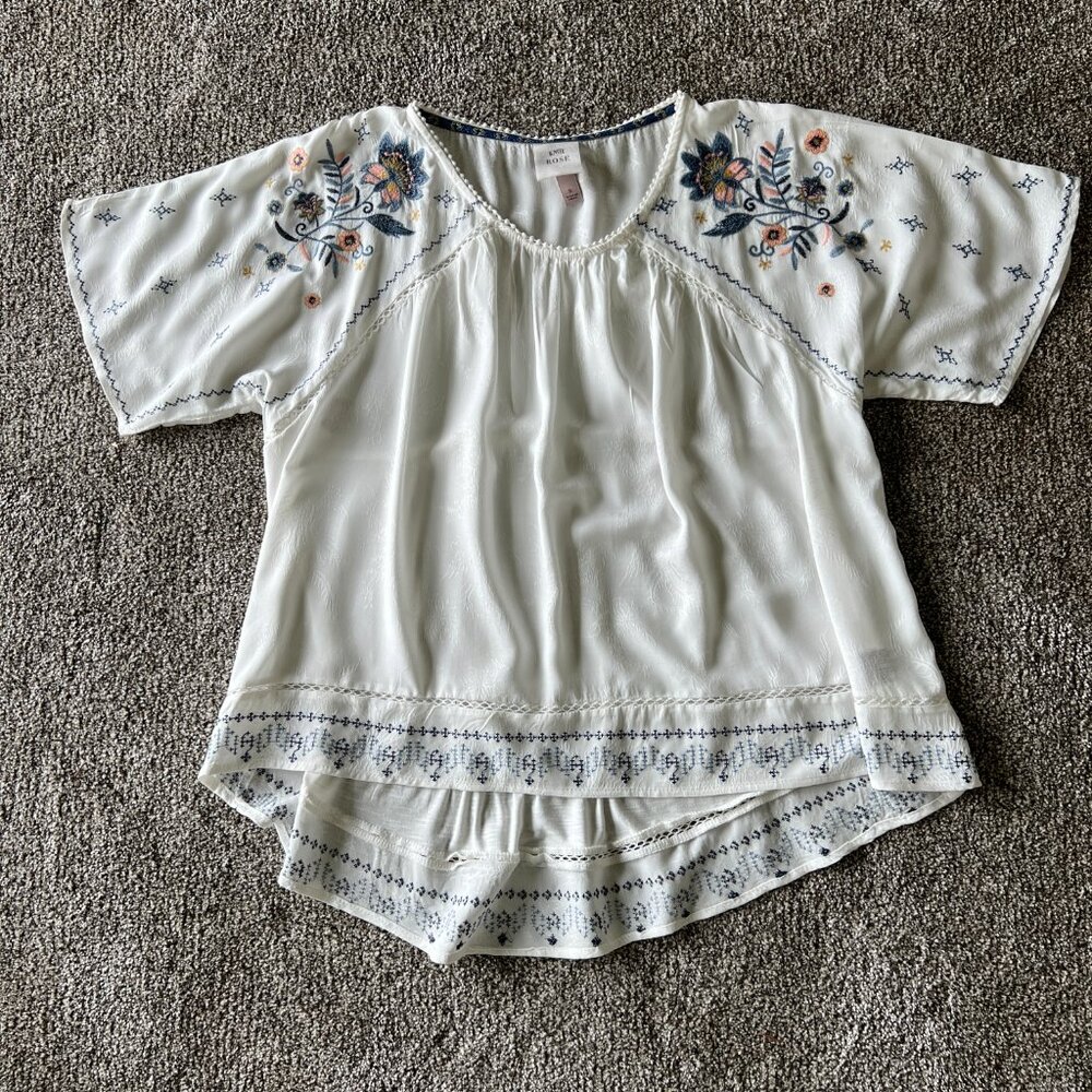 NWOT Knox Rose Boho Shirt Sz S